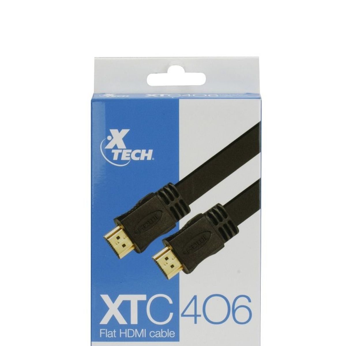 XTECH - Cable HDMI FLAT 180cm Xtech AWG 1080p PVC - XTC-406