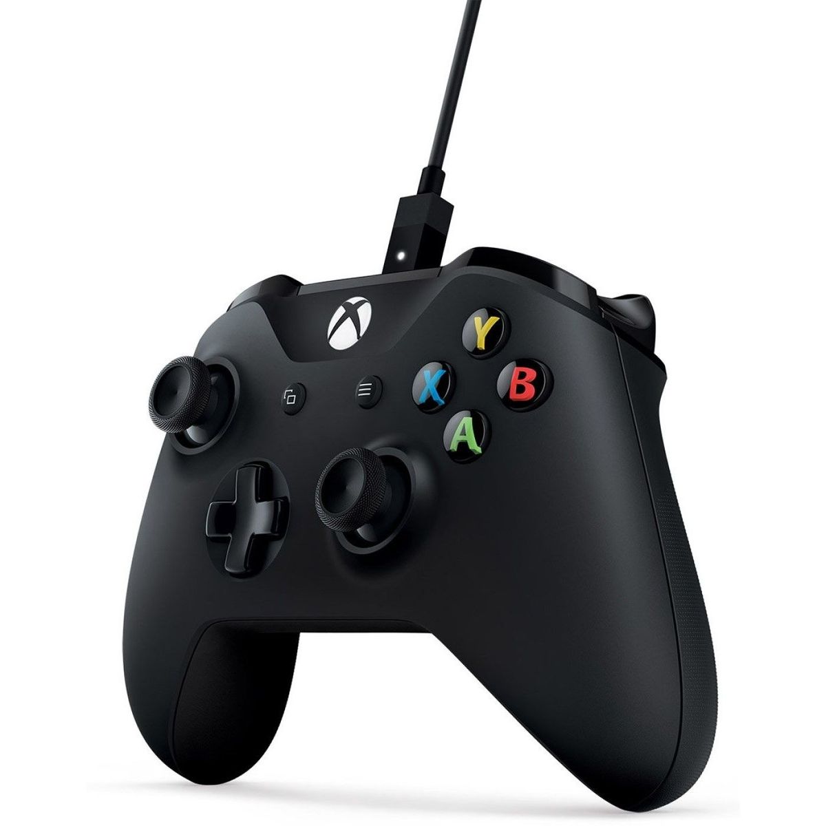MICROSOFT - Mando Gamer Xbox One Wireless inalámbrico Black + Cable 4N6-00001