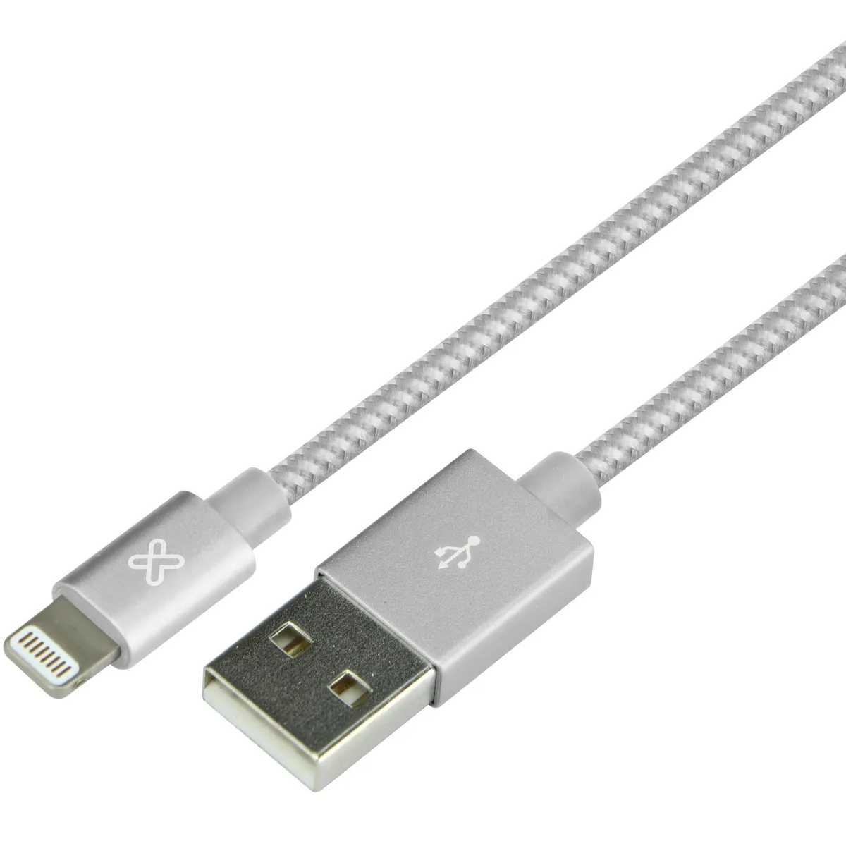 KLIPXTREME - Cable Klip Xtreme Lightning a USB 3.0 de 1 metro Plata - KAC-010SV
