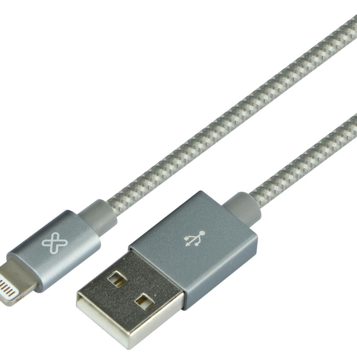 KLIPXTREME - Cable Klip Xtreme Lightning MFI a USB 3.0 de 0.5mt Gris - KAC-001GR