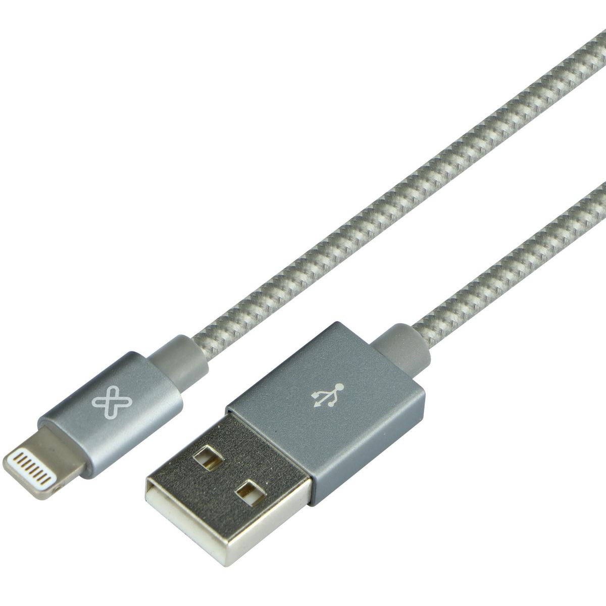 KLIPXTREME - Cable Klip Xtreme Lightning MFI a USB 3.0 de 0.5mt Gris - KAC-001GR