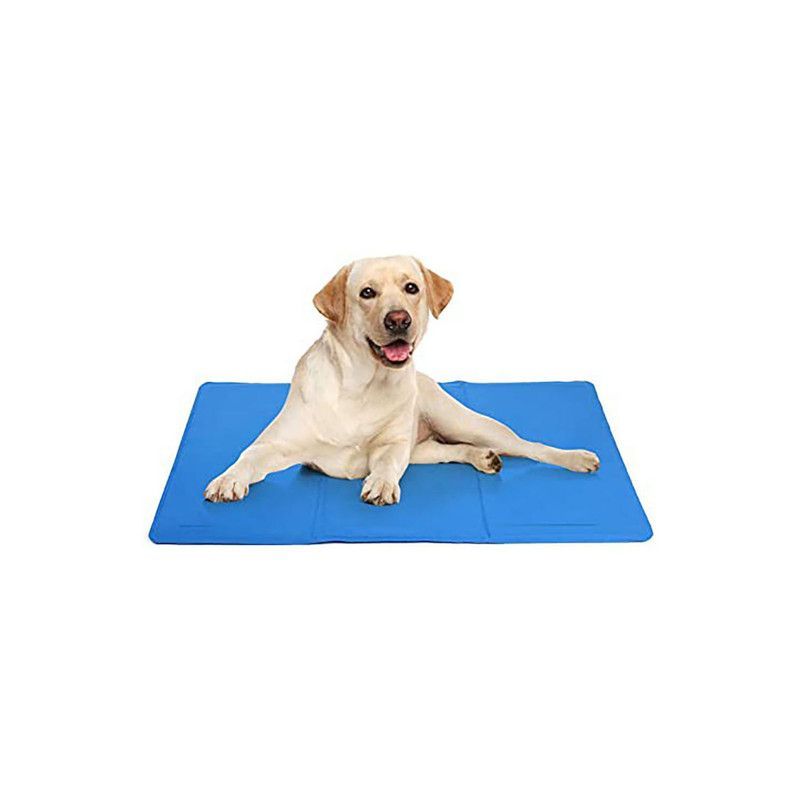 QUE PATAS PET SHOP - Colchoneta con Gel Refrescante Azul Talla M