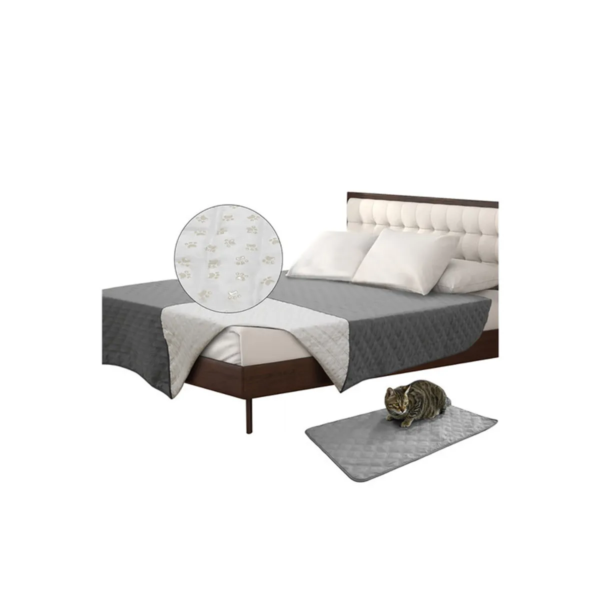 QUE PATAS PET SHOP - Protector de Camas y Muebles Plaza y Media