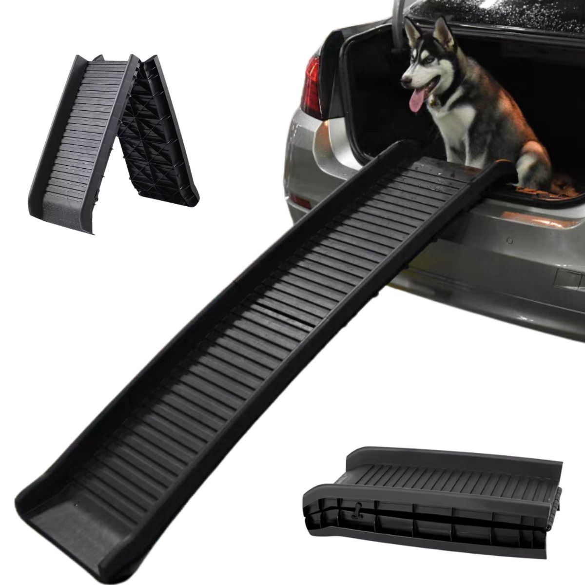 QUE PATAS PET SHOP - Rampa De Plástico Plegable Para Mascotas