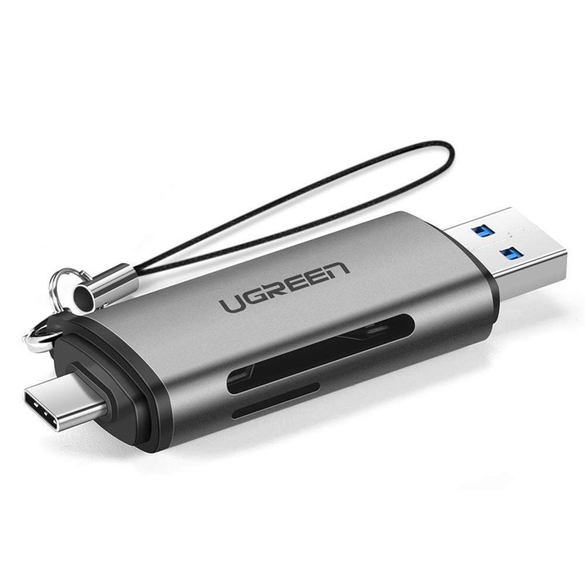 UGREEN - Ugreen Lector de Tarjetas OTG 2 en 1 USB-C SD, Micro SD CM185 - 50706