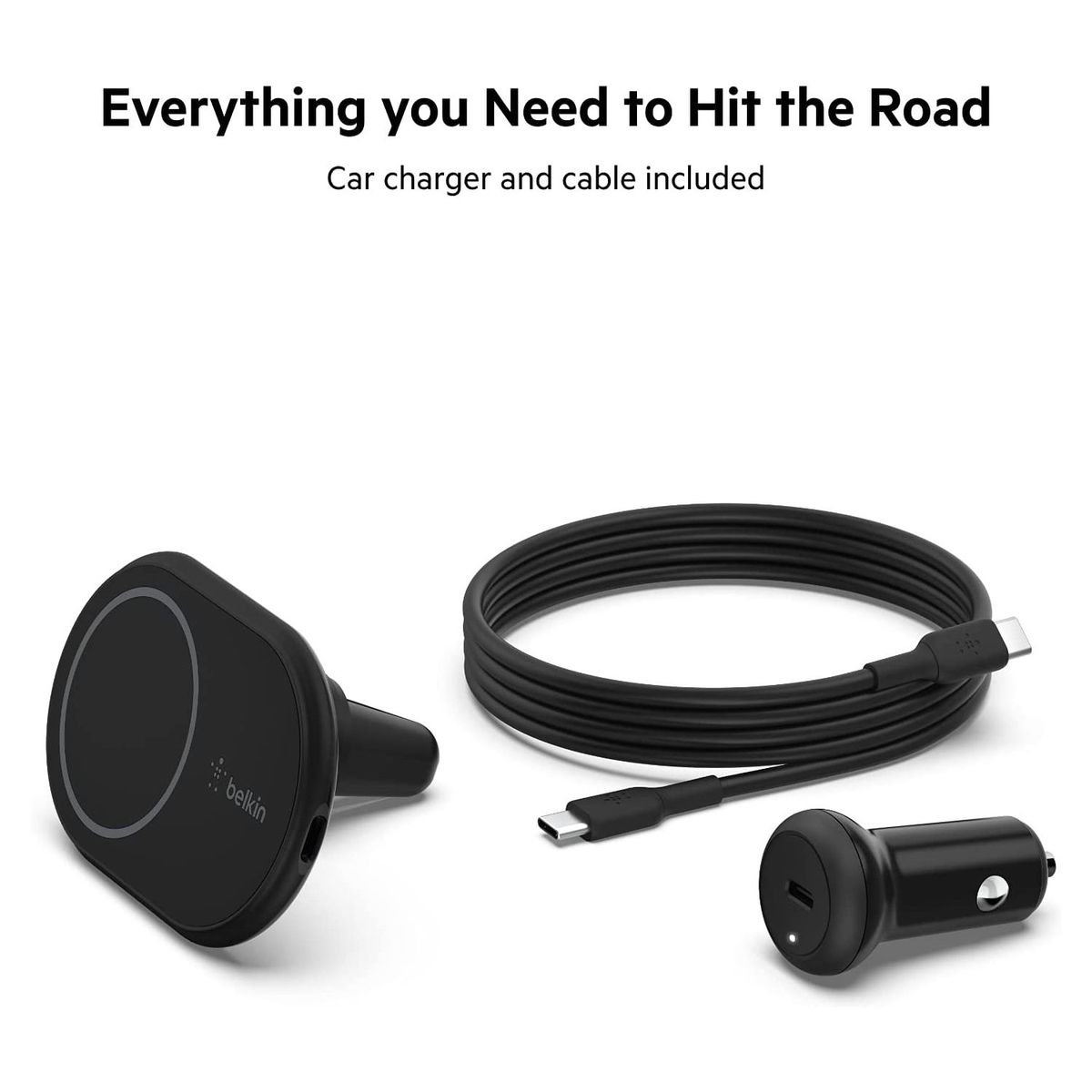 BELKIN - Belkin Soporte de carga magnética MagSafe para iPhone WIC004btBK-NC