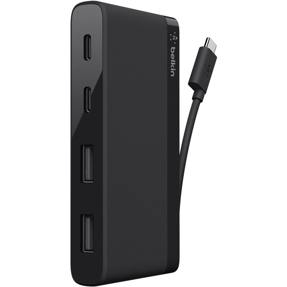 BELKIN - Belkin Mini Hub SuperSpeed 4 Puertos USB-C Negro - F4U090BTBLK