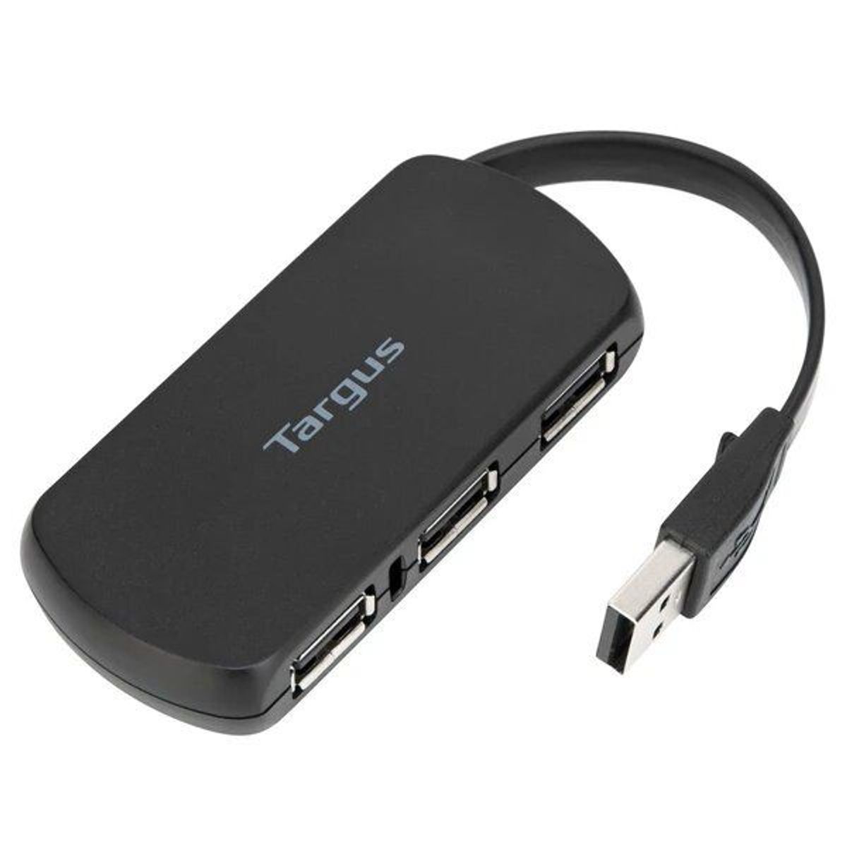 TARGUS - Hub de 4 Puertos USB 2.0 Black Gris Targus - ACH114US