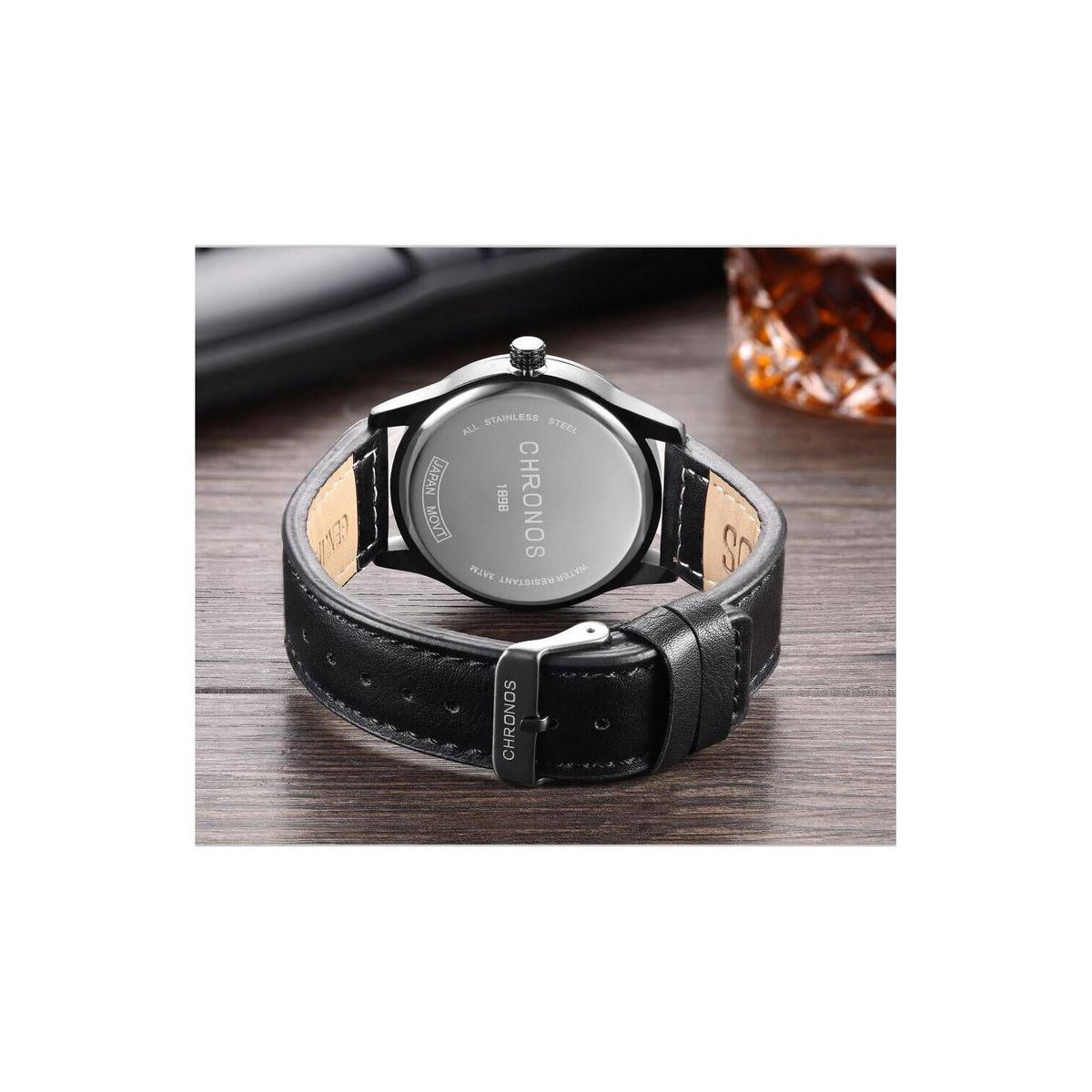 GENERICO - RELOJ HOMBRE CHRONOS 1898 GRIS OSCURO CHR-1