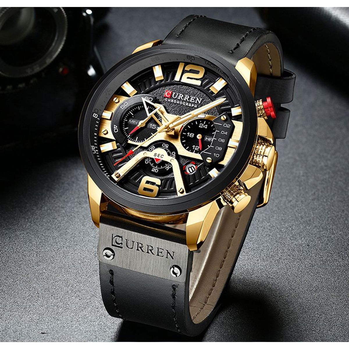 CURREN - RELOJ CURREN ORIGINAL - CASUAL COLOR NEGRO 8329 - CUR-29