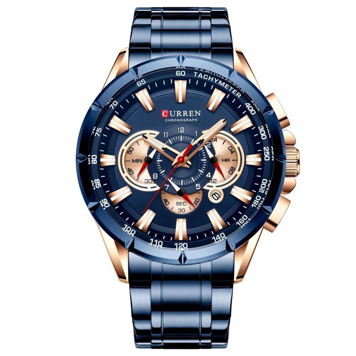 CURREN - RELOJ CURREN 8363 AZUL SUIT DORADO
