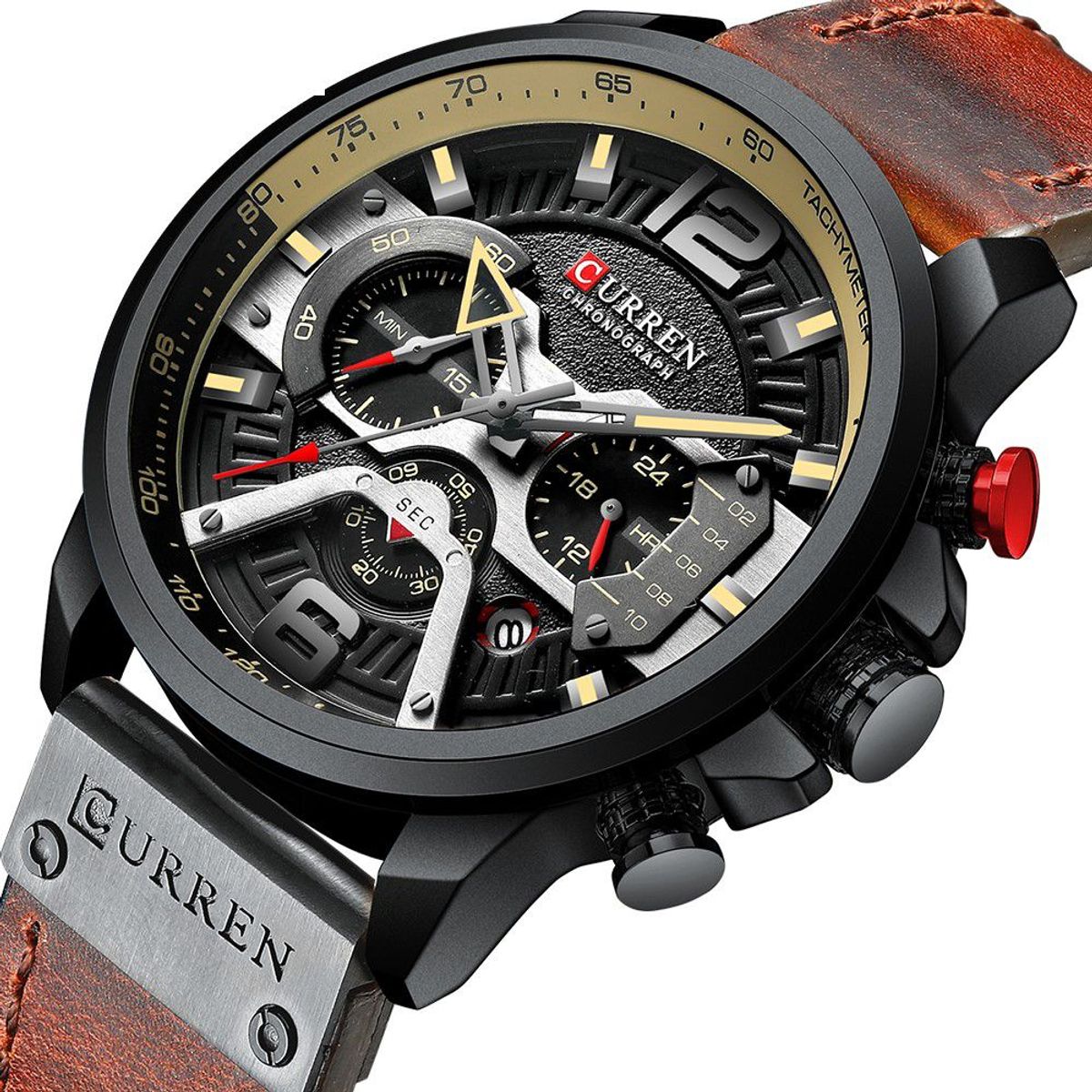 Curren - RELOJ CURREN ORIGINAL - CASUAL COLOR MARRON 8329 - CUR-56