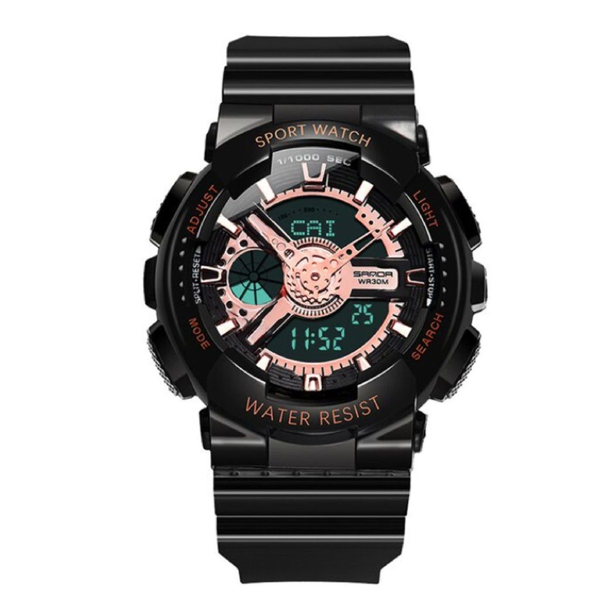 SANDA - RELOJ MUJER SANDA NEGRO PERLA ROSA  299