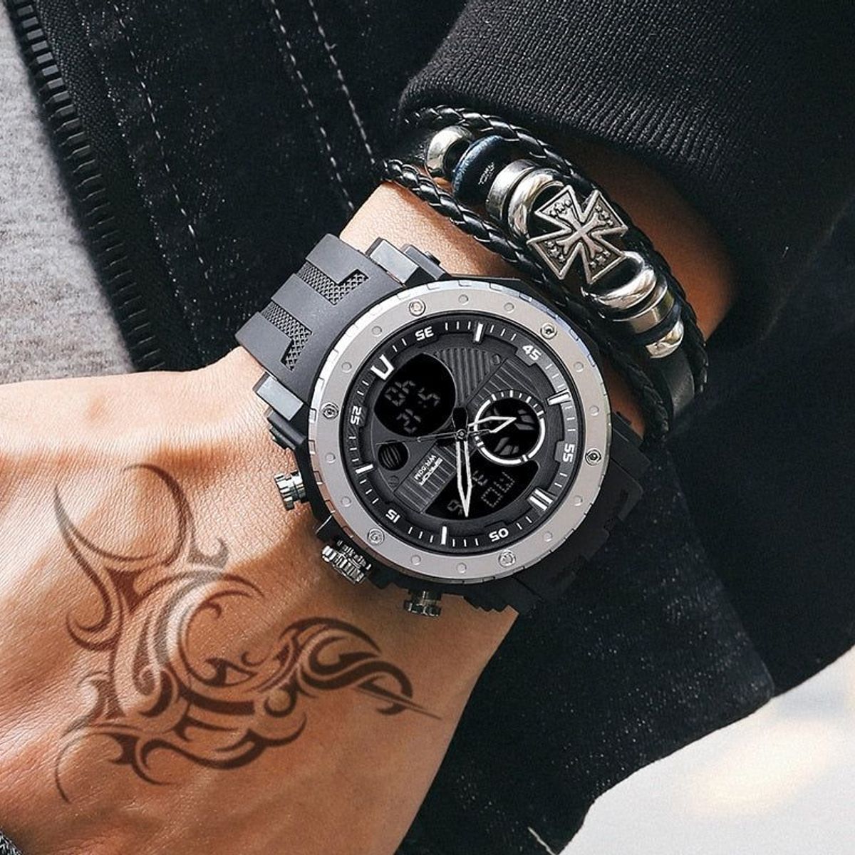 SANDA - RELOJ HOMBRE SANDAPLATA SAN-8