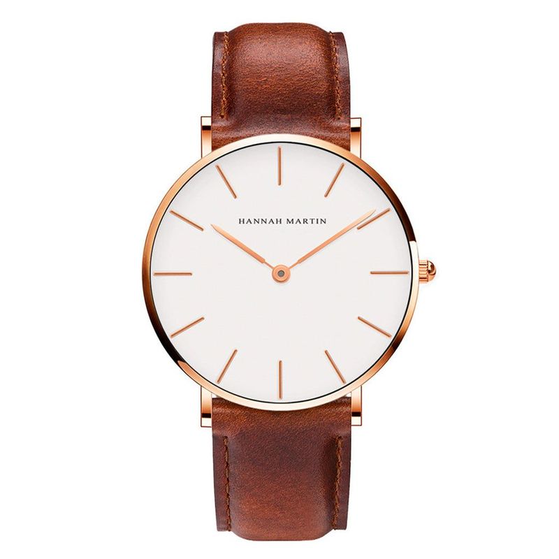 HANNAH MARTIN - RELOJ HANNAH MARTIN CASUAL CUERO MARRON HM-CB01