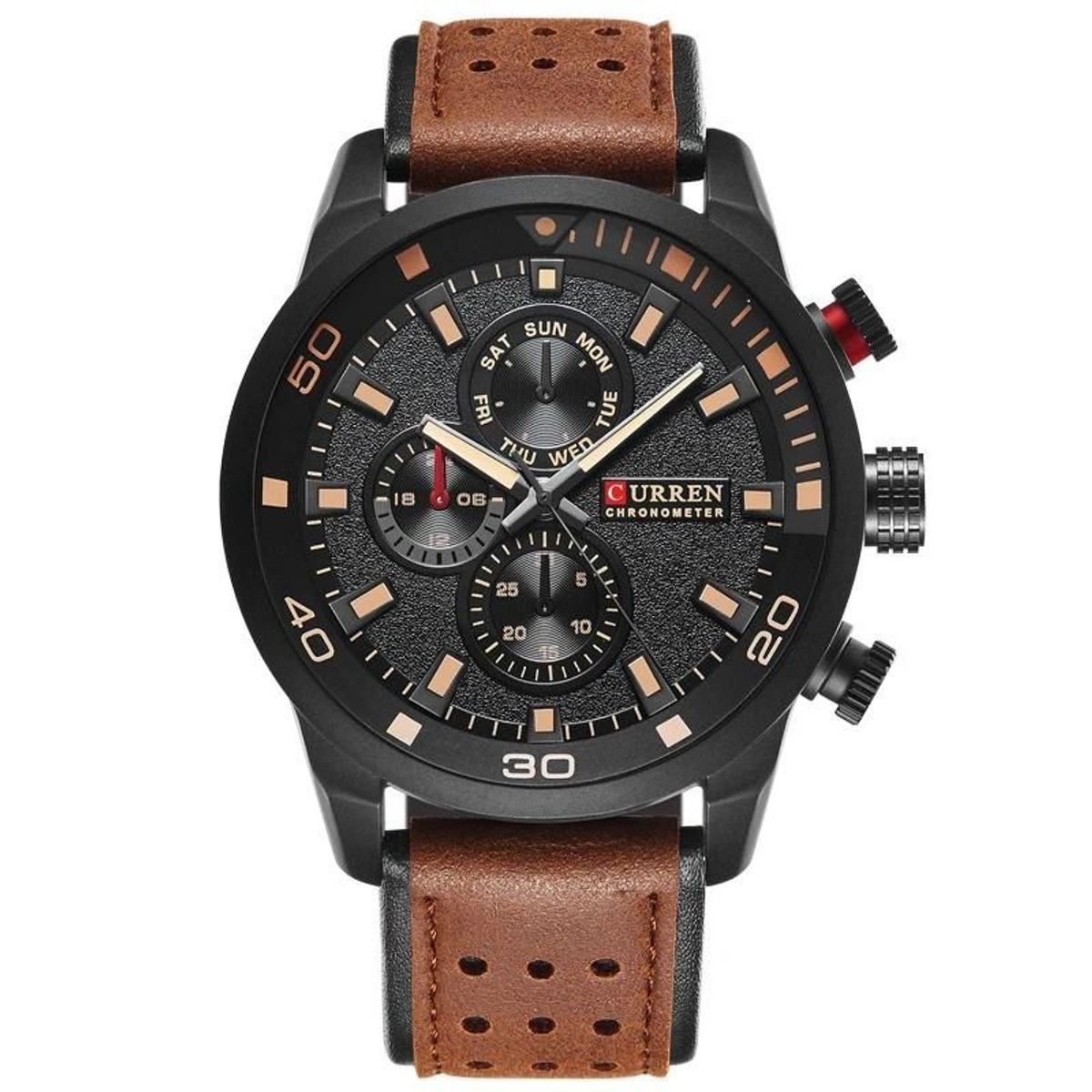 CURREN - RELOJ CURREN 8250 MARRON SUITE NEGRO
