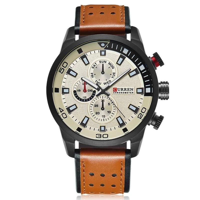 CURREN - RELOJ CURREN 8250 MARRON MAPAS