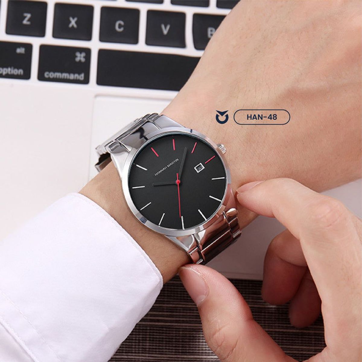 HANNAH MARTIN - RELOJ HANNAH MARTIN ROJO Y NEGRO HM1755 HAN-48