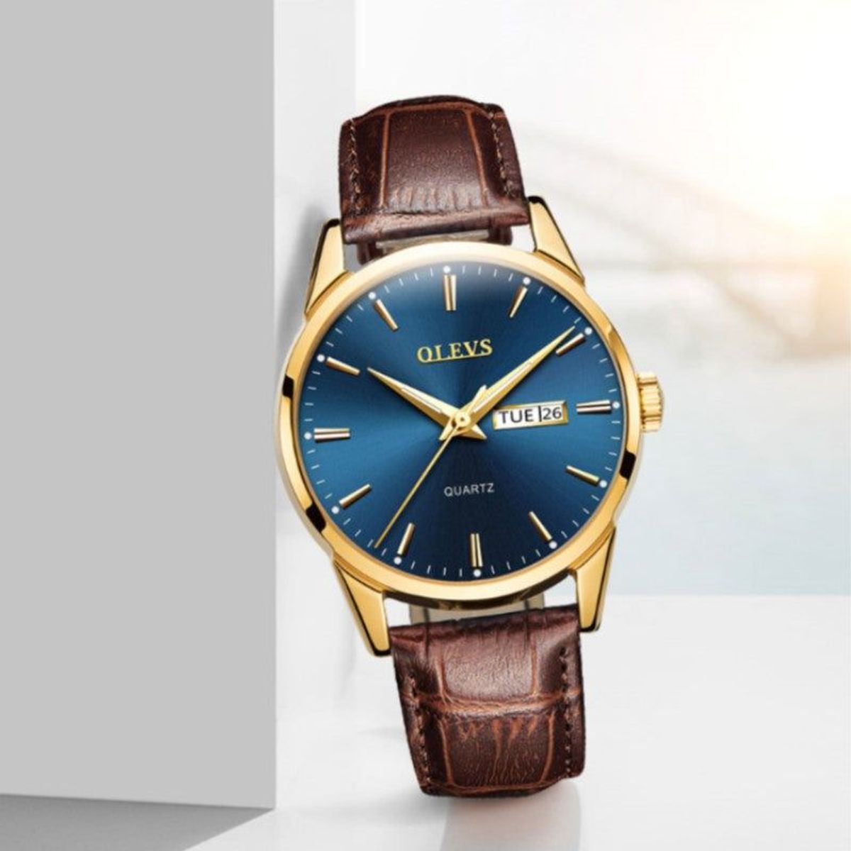 CLOCK PERU - RELOJ HOMBRE OLEVS MARR?N CASUAL 6898