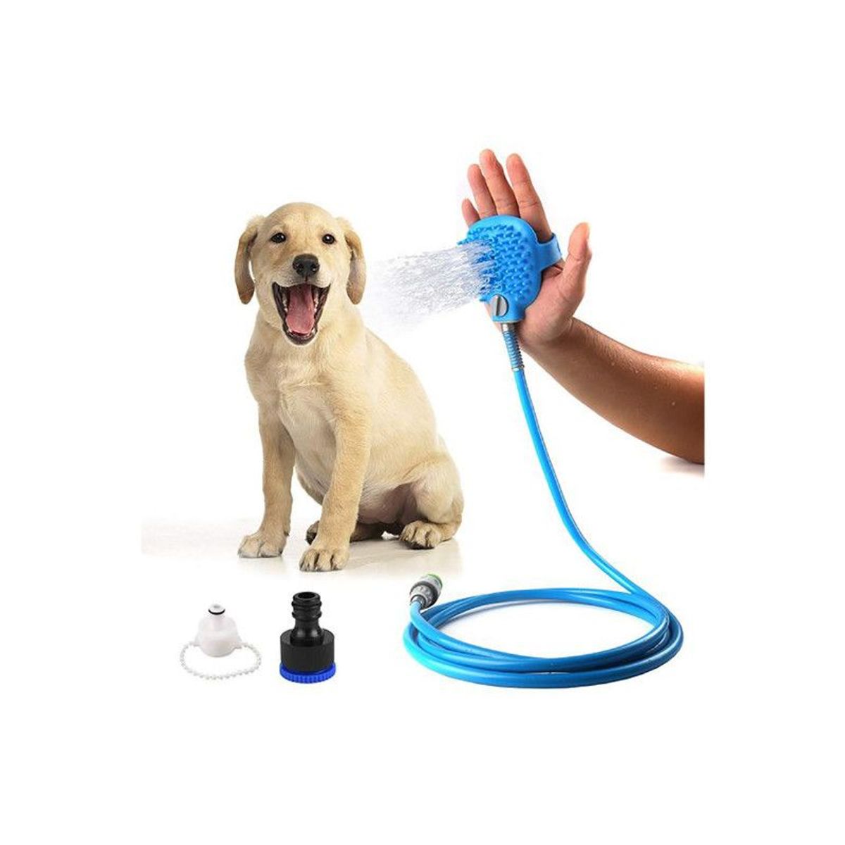 QUE PATAS PET SHOP - Ducha Portátil Mascotas Fácil de Usar y Transportar