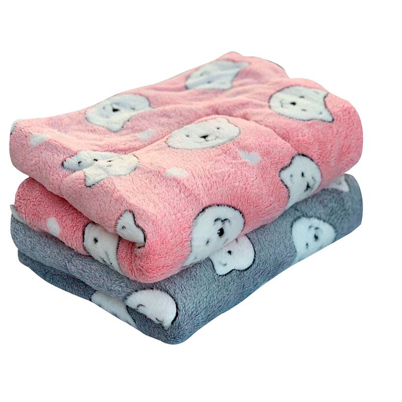 QUE PATAS PET SHOP - Manta Abrigadora Suave Rosada para Mascotas Talla XXL
