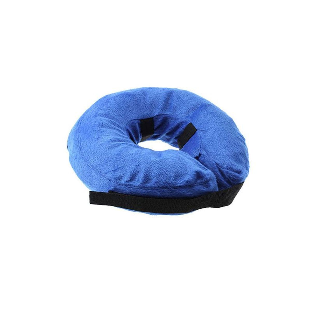 QUE PATAS PET SHOP - Collarín Inflable para Mascotas Azul Talla S