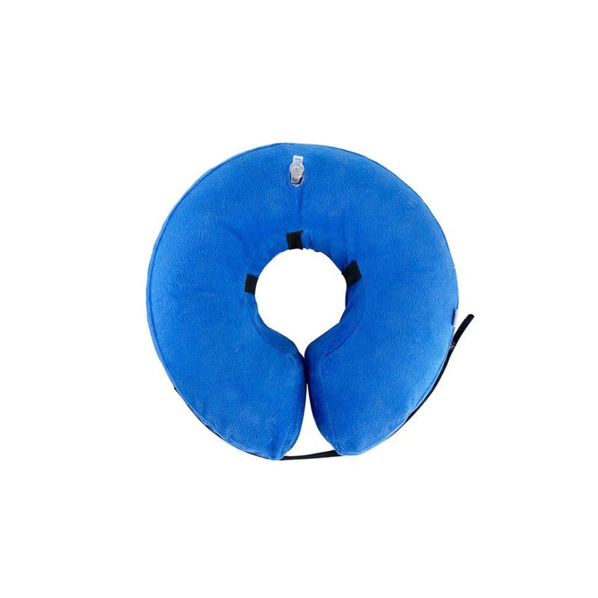 QUE PATAS PET SHOP - Collarín Inflable para Mascotas Azul Talla L