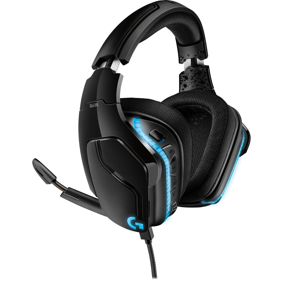 LOGITECH - Auriculares Logitech G635 7.1 Surround RGB PC Gaming - 981-000748