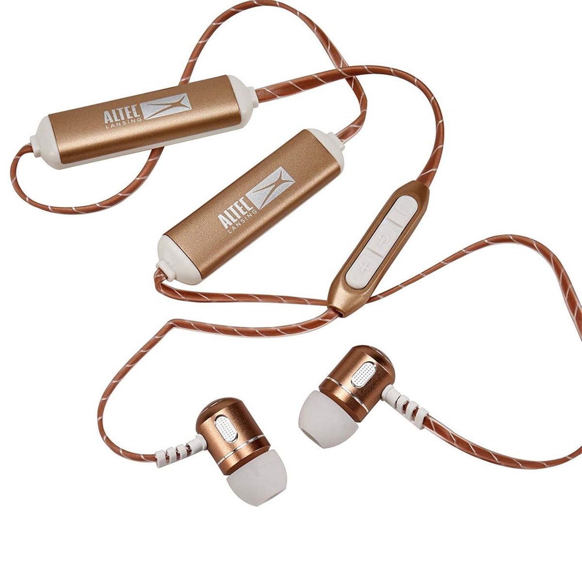 ALTEC LANSING - Auriculares Altec Lansing Bluetooth de Aluminio In-Dorado - MZX148