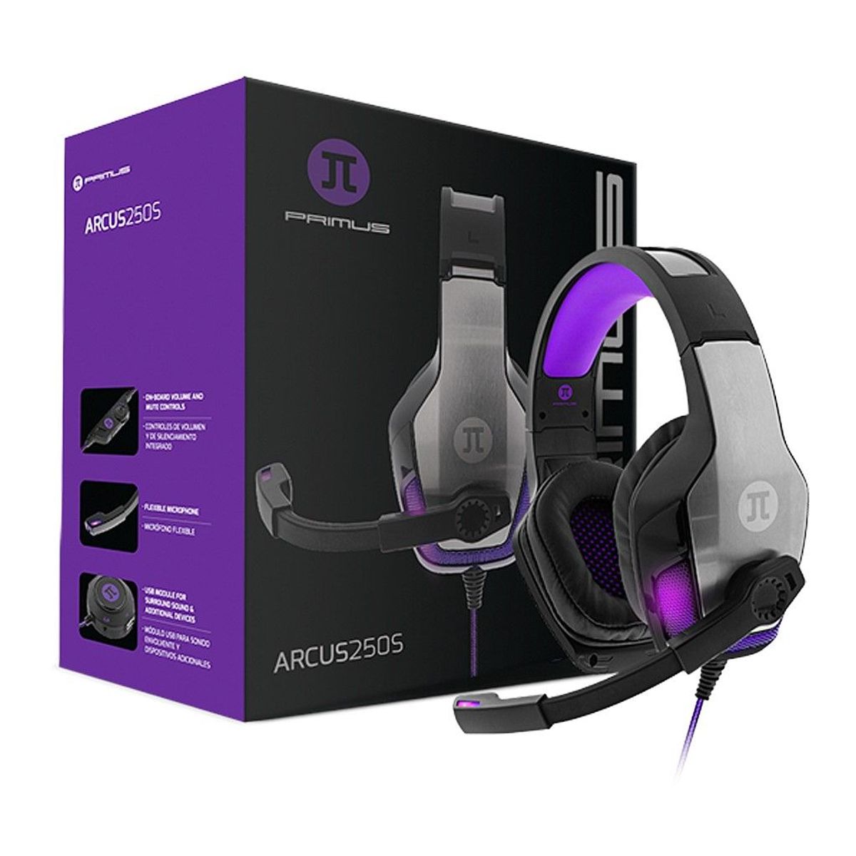 PRIMUS - Primus Arcus 250S Auriculares Headset Gamer con Micro - PHS-250S