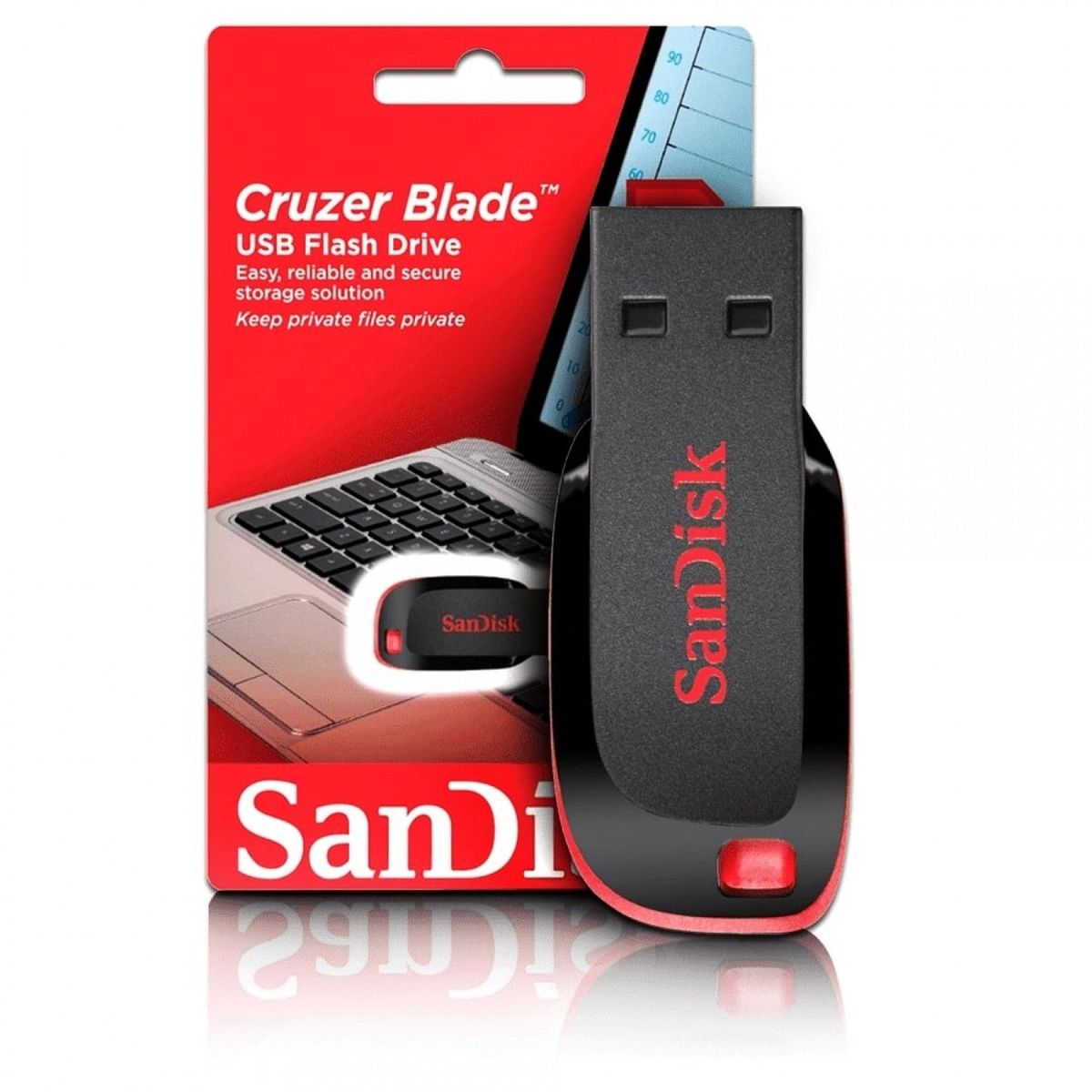 SANDISK - USB 16GB SanDisk Blade Calidad Superior - SDCZ50-016G-B35