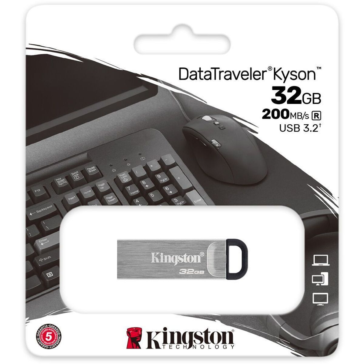 KINGSTON - Kingston 32GB DataTraveler Kyson Gen 1 Type A - DTKN/32GB