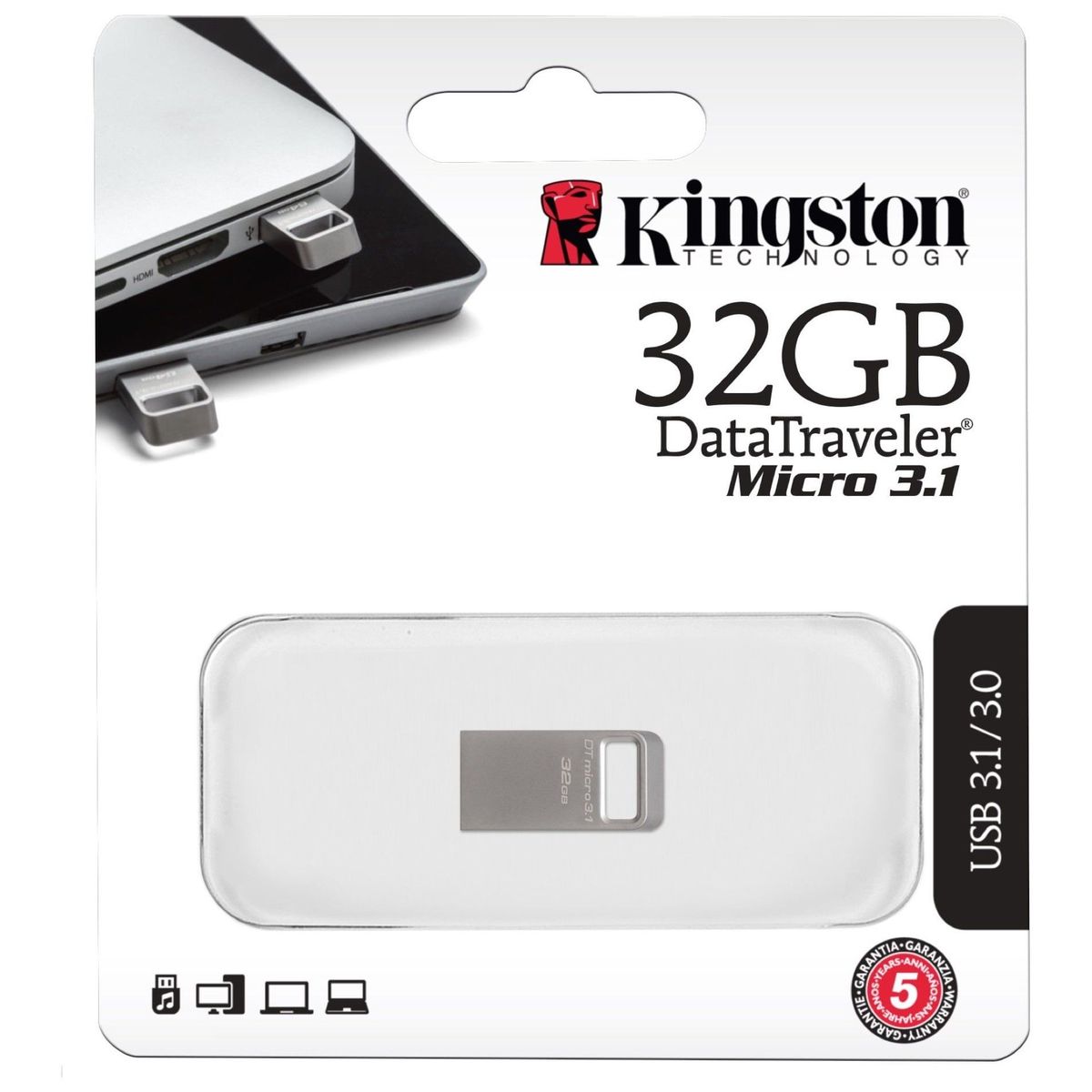 KINGSTON - USB 32GB Kingston DataTraveler Micro - DTMC332GB