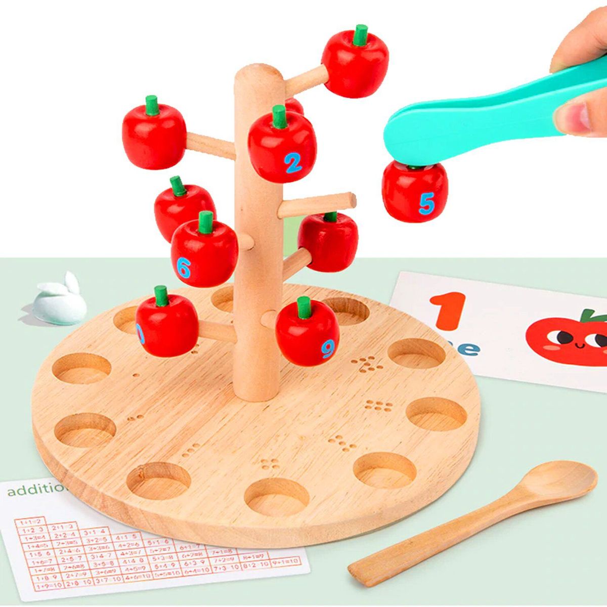 GENERICO - Juego Didáctico Digital Árbol de Manzana Matemático QQ-5059