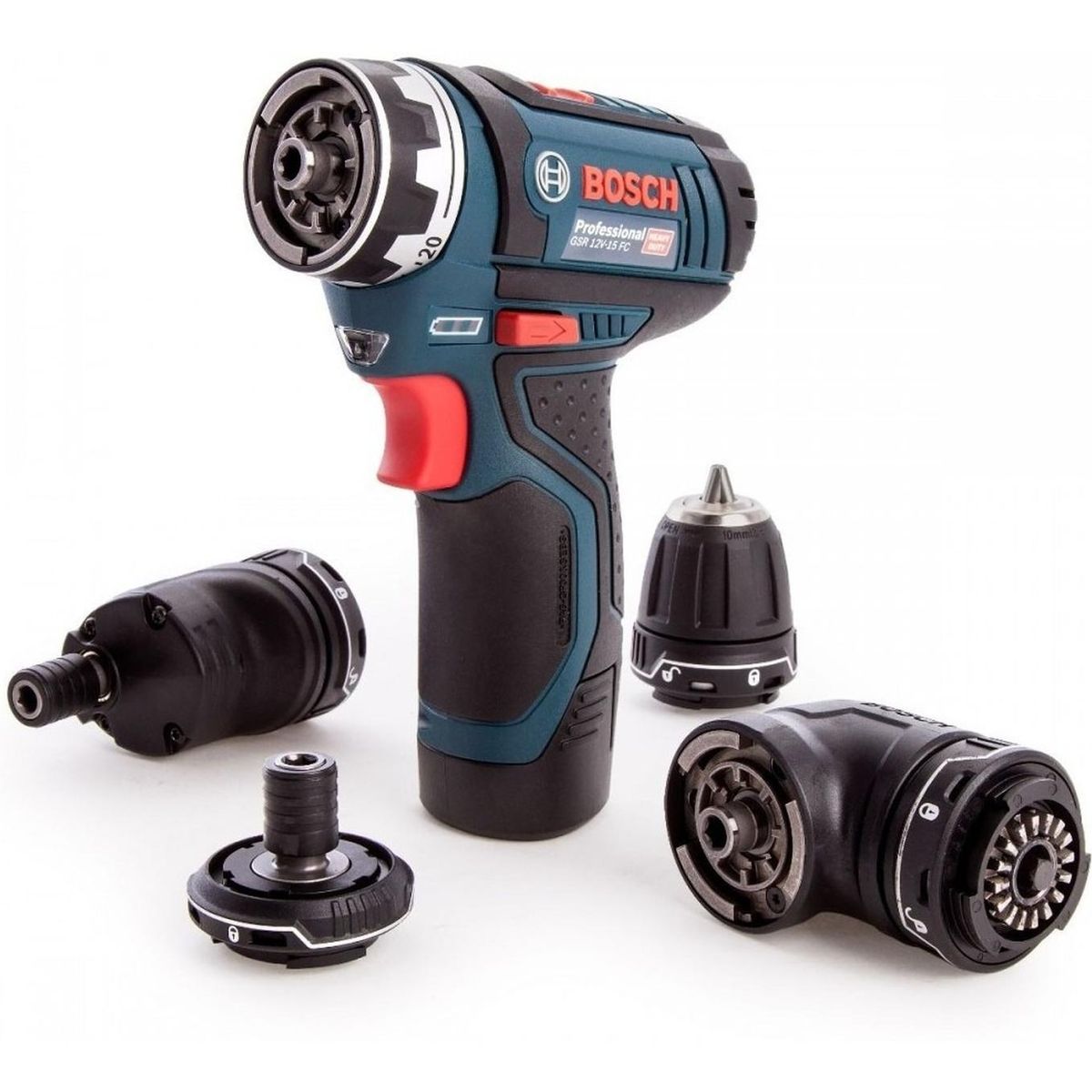 BOSCH - Taladro Atornillador 12V Sistema Flexiclick 4 en 1 GSR 12V-15 FC Bosch