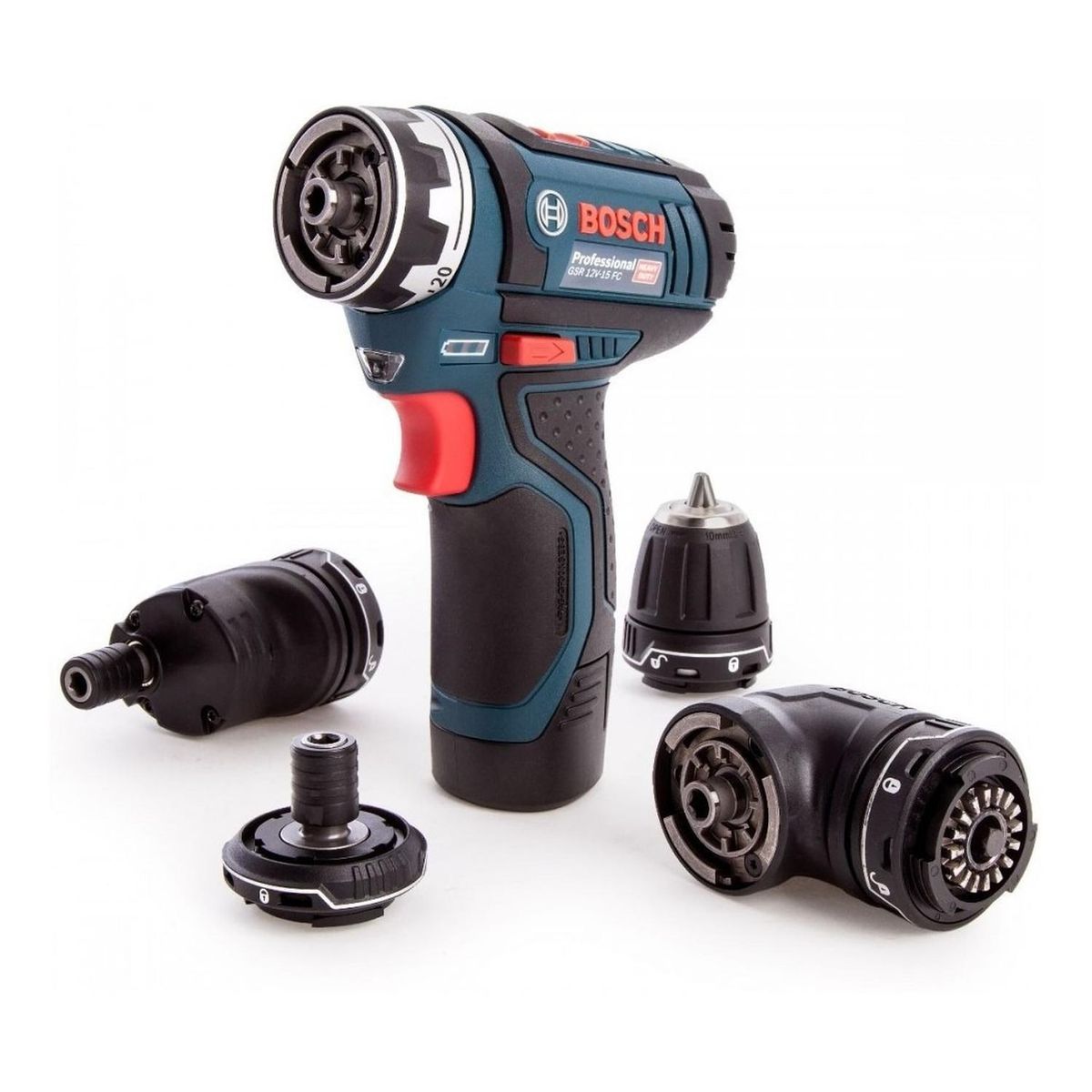 BOSCH - Taladro Atornillador 12V Sistema Flexiclick 4 en 1 GSR 12V-15 FC Bosch