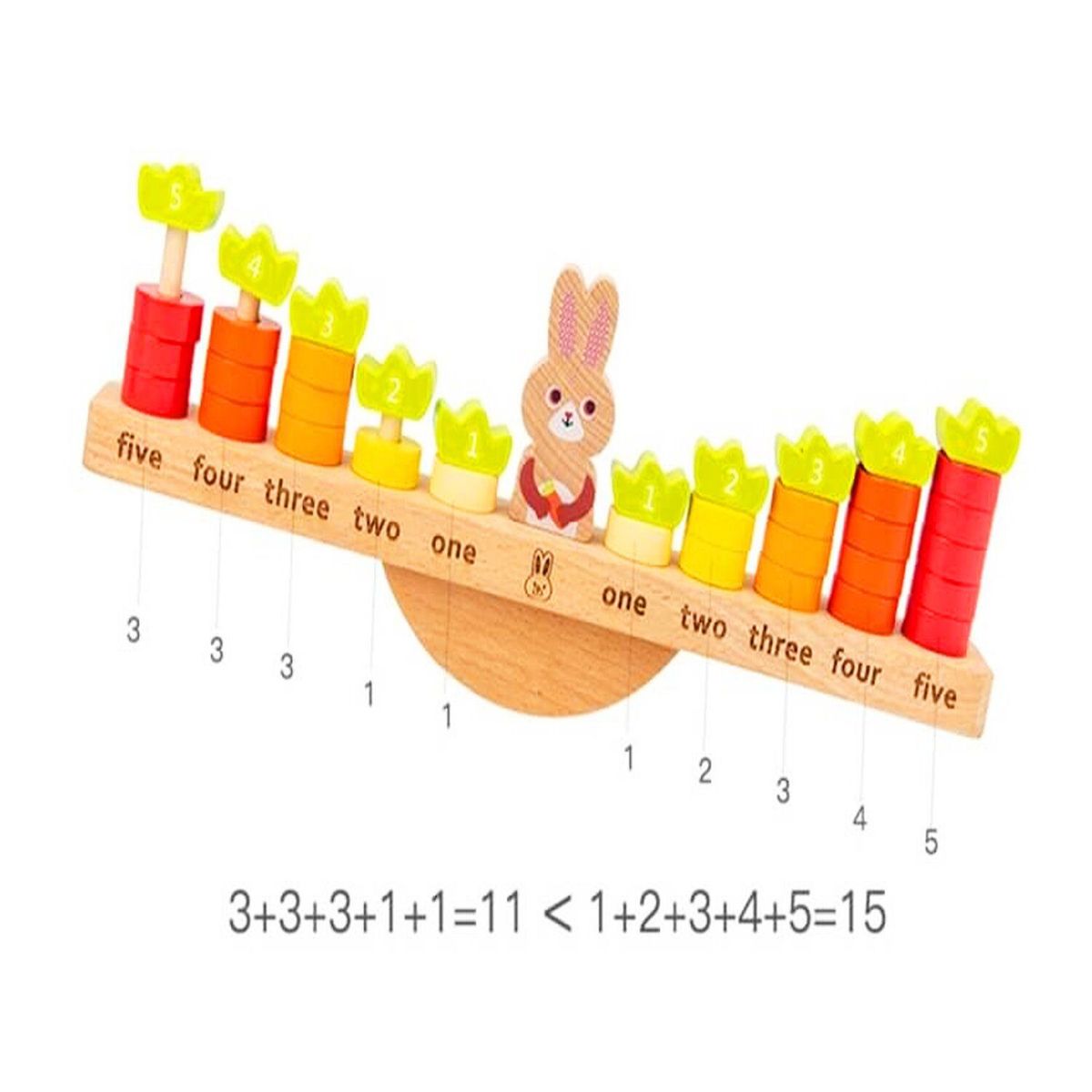 GENERICO - Juego Didáctico Conejo Arranca Zanahoria Balanz