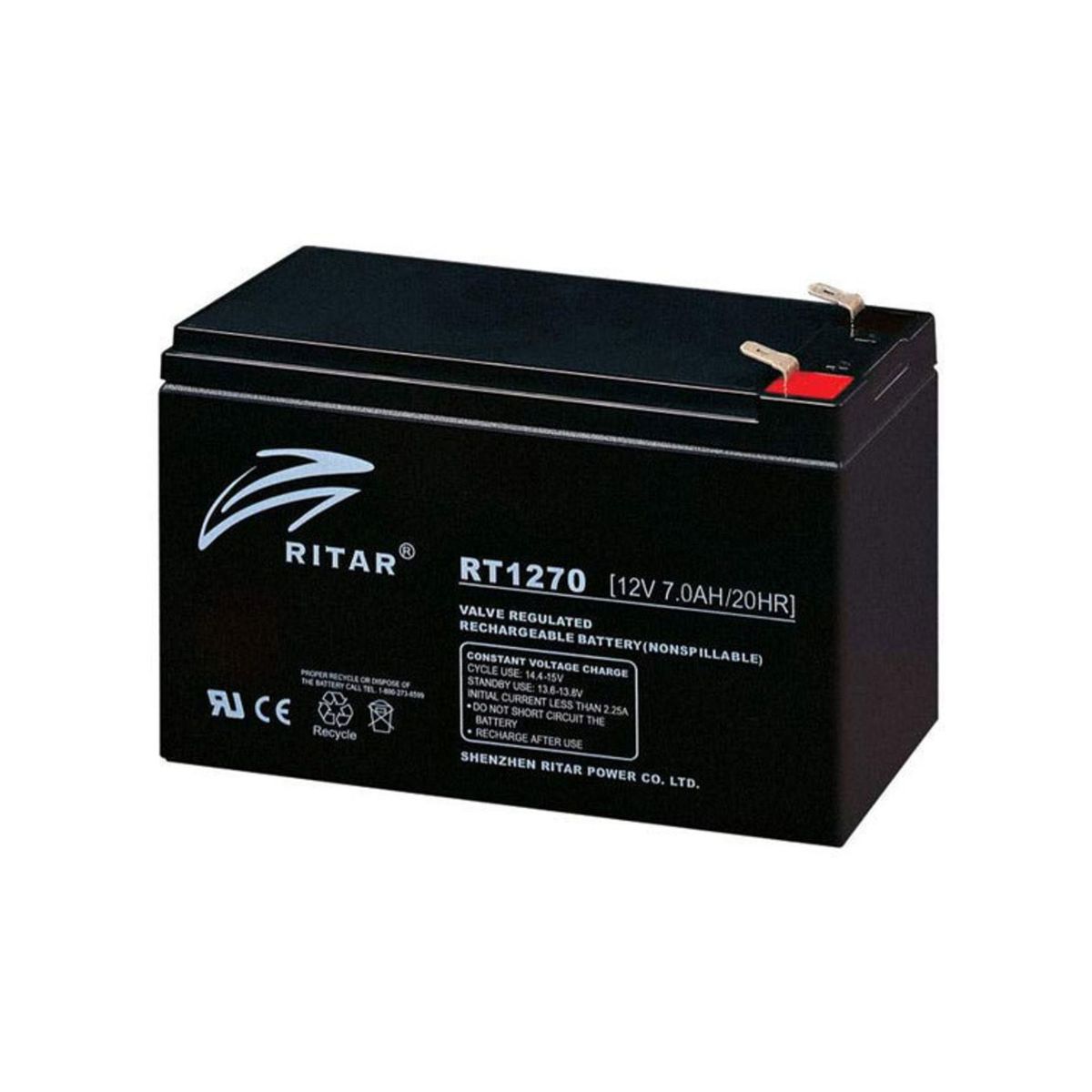 GENERICO - Bateria 12V 7AH RITAR RT-1270