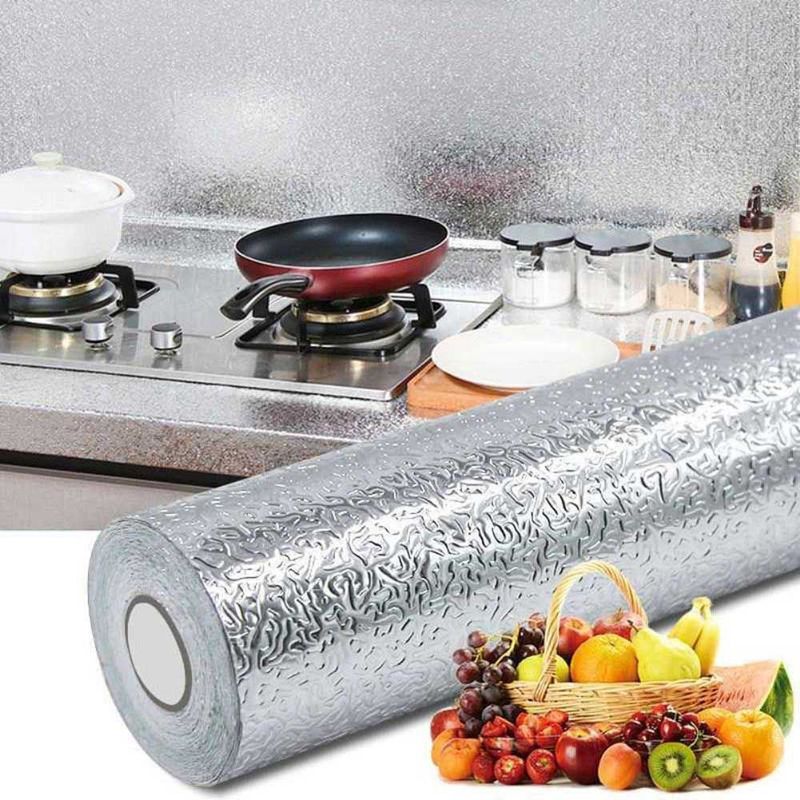 MEGIMPERU - Decopapel Aluminio Adhesivo para Cocina 5 Metros