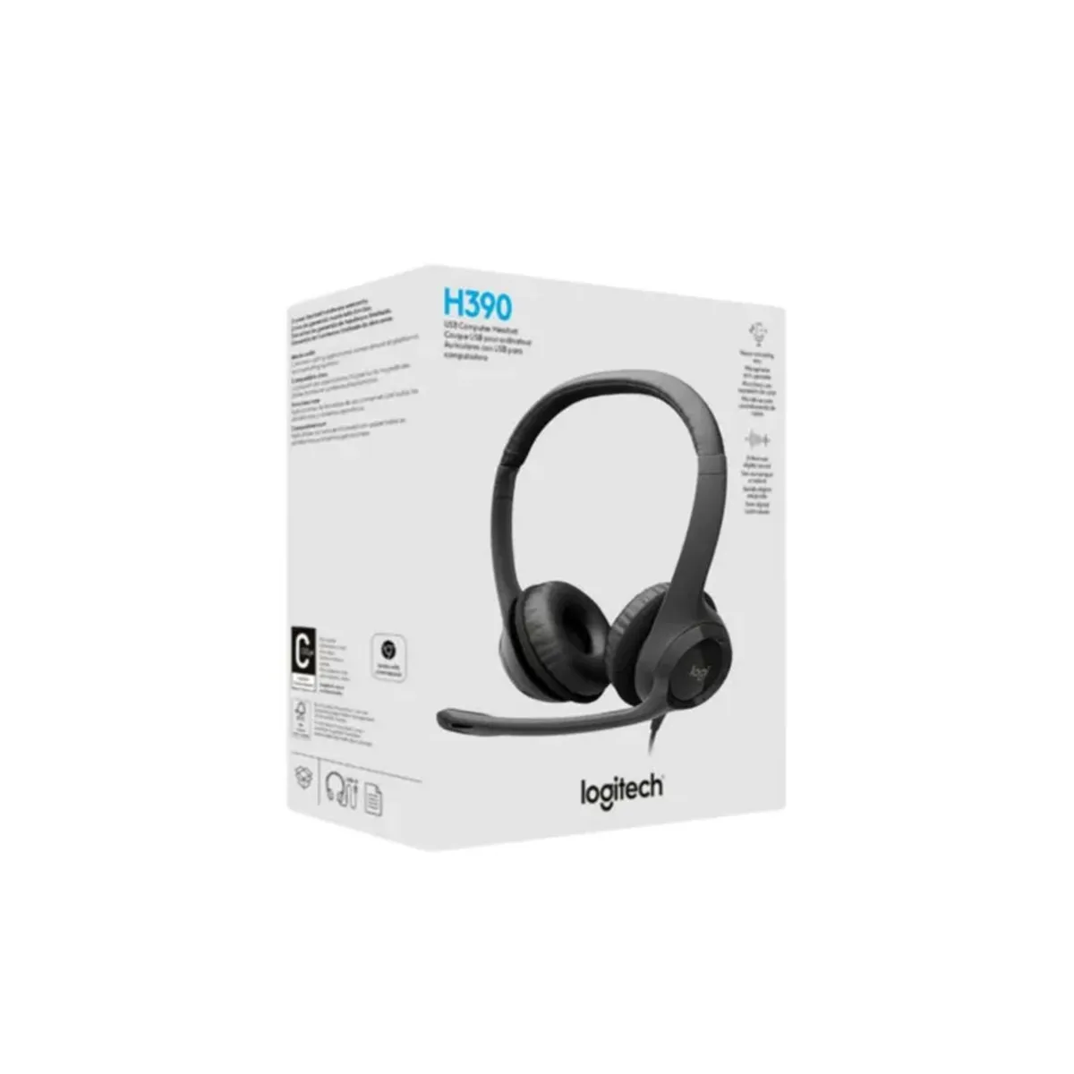 LOGITECH - Auricular Con Microfono Logitech H390 Usb Headset negro