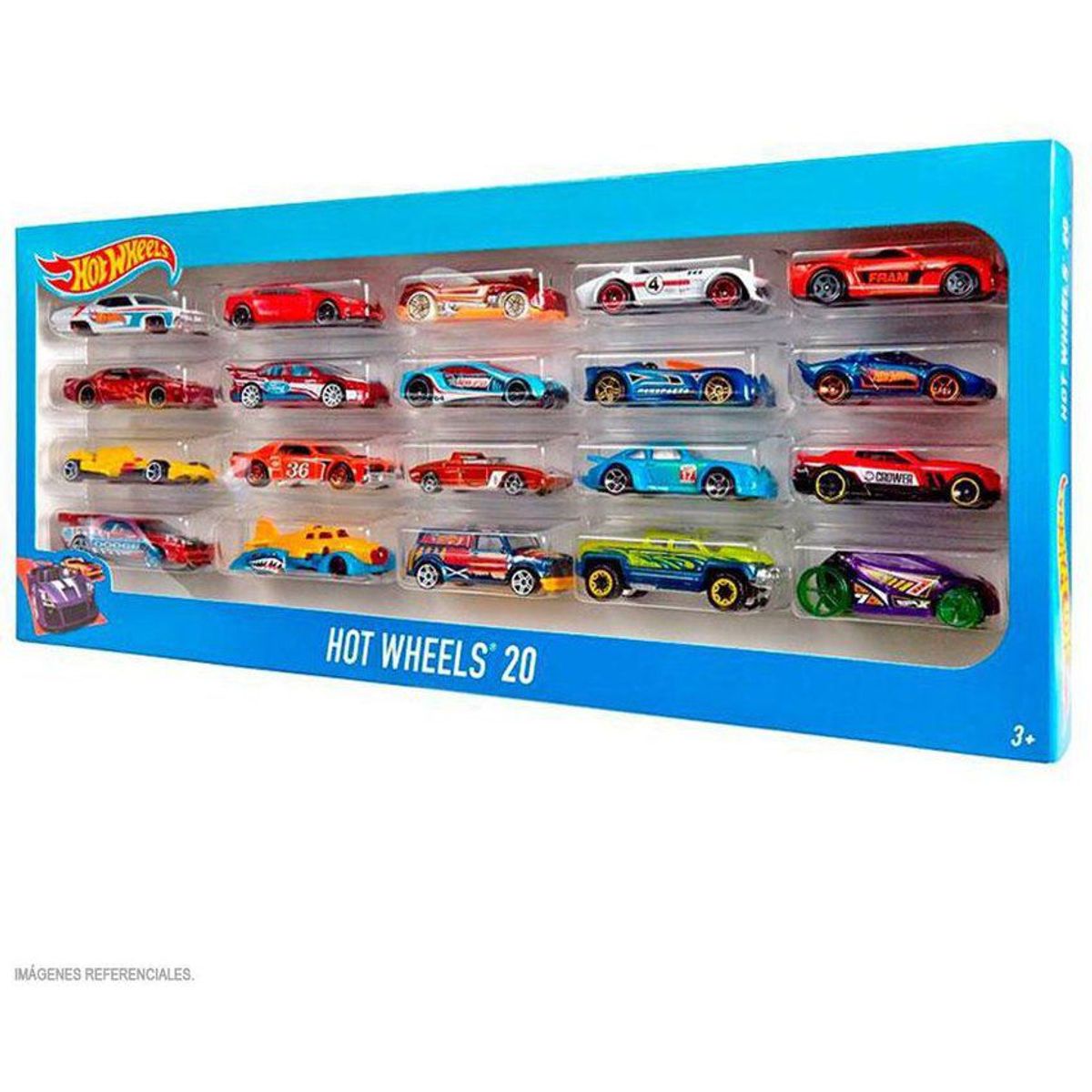 HOT WHEELS - Paquete de 20 autos hot wheels