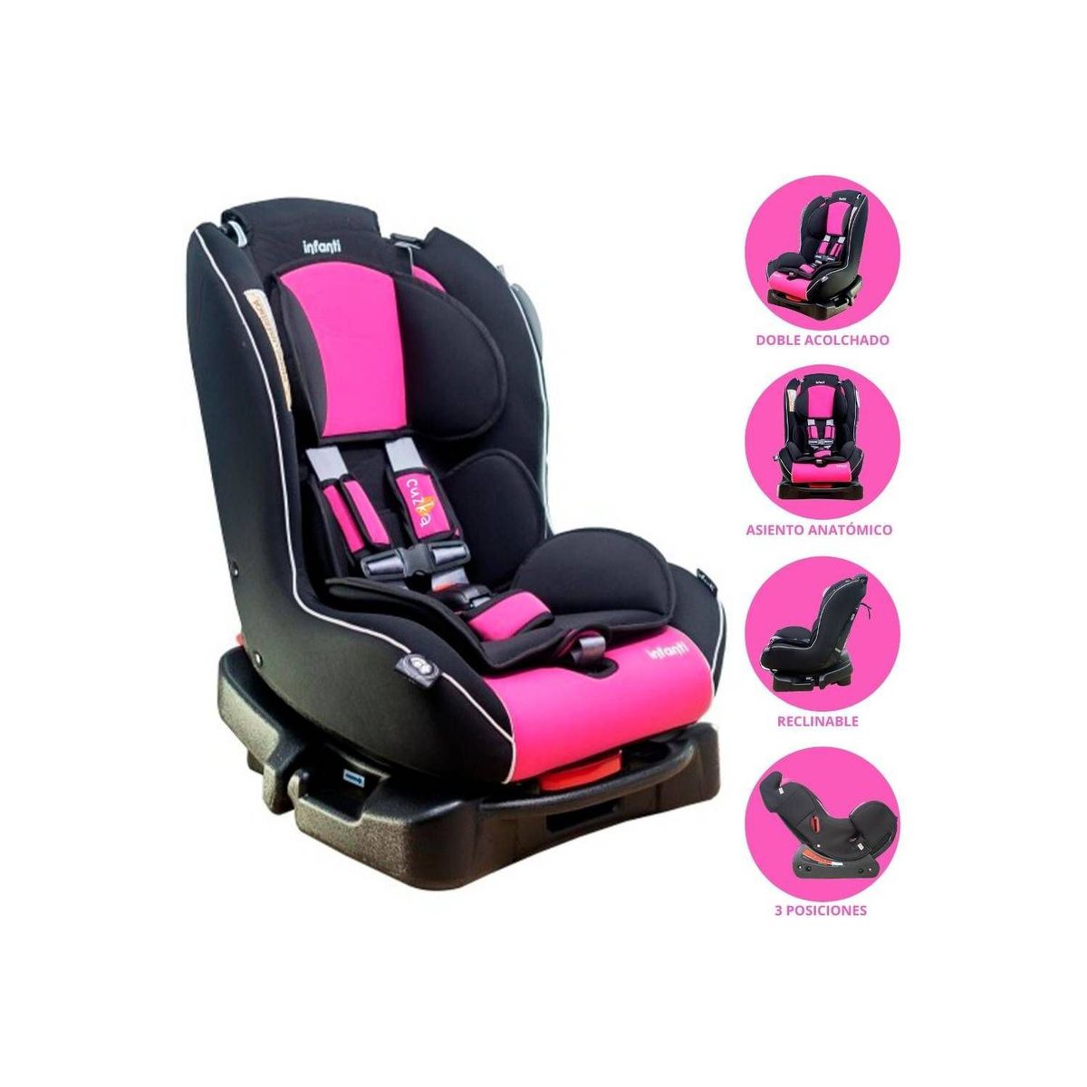 INFANTI - Silla de Auto para Bebé »V2» Pink