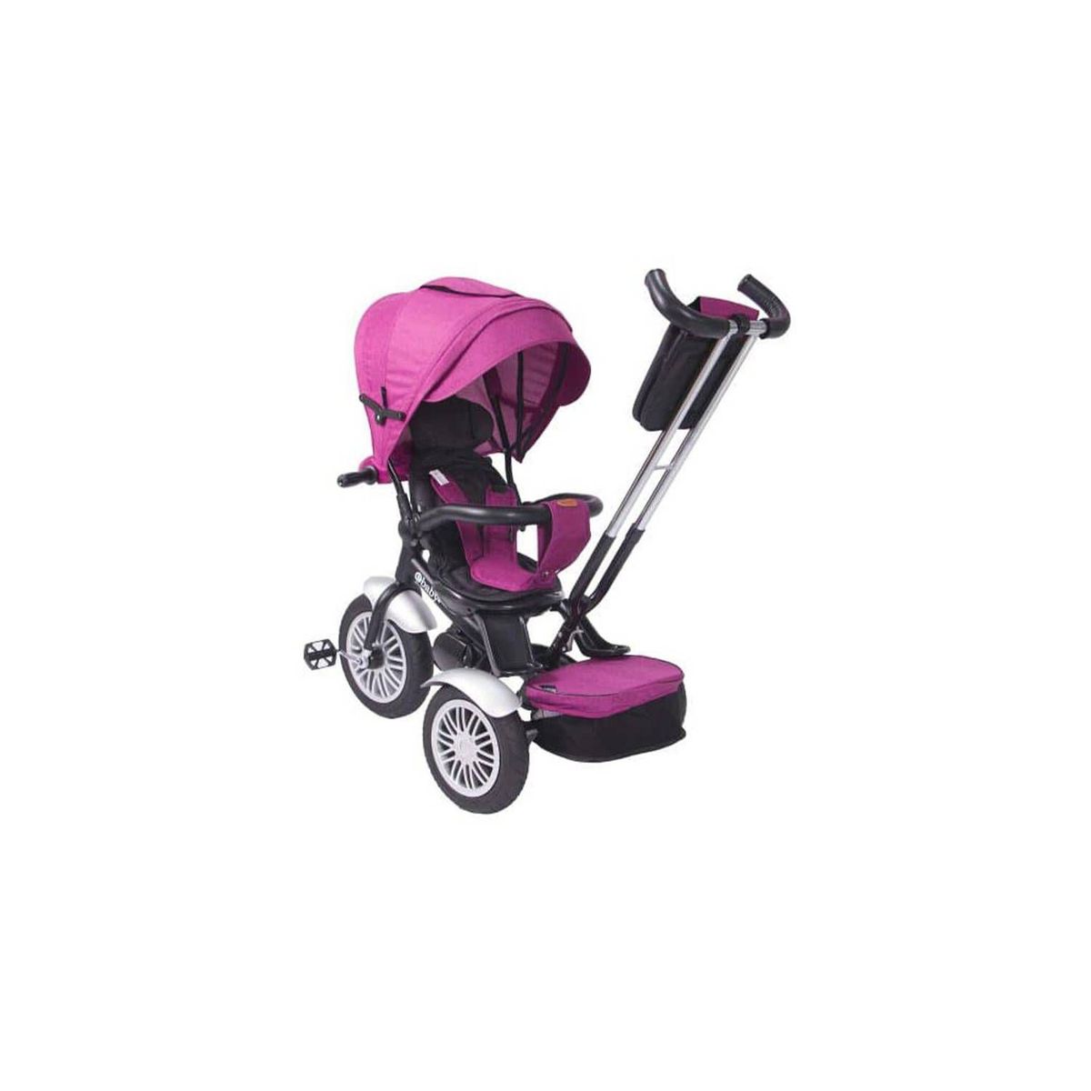 EBABY - Triciclo Guiador Reversible para Niño «ZOE» Pink