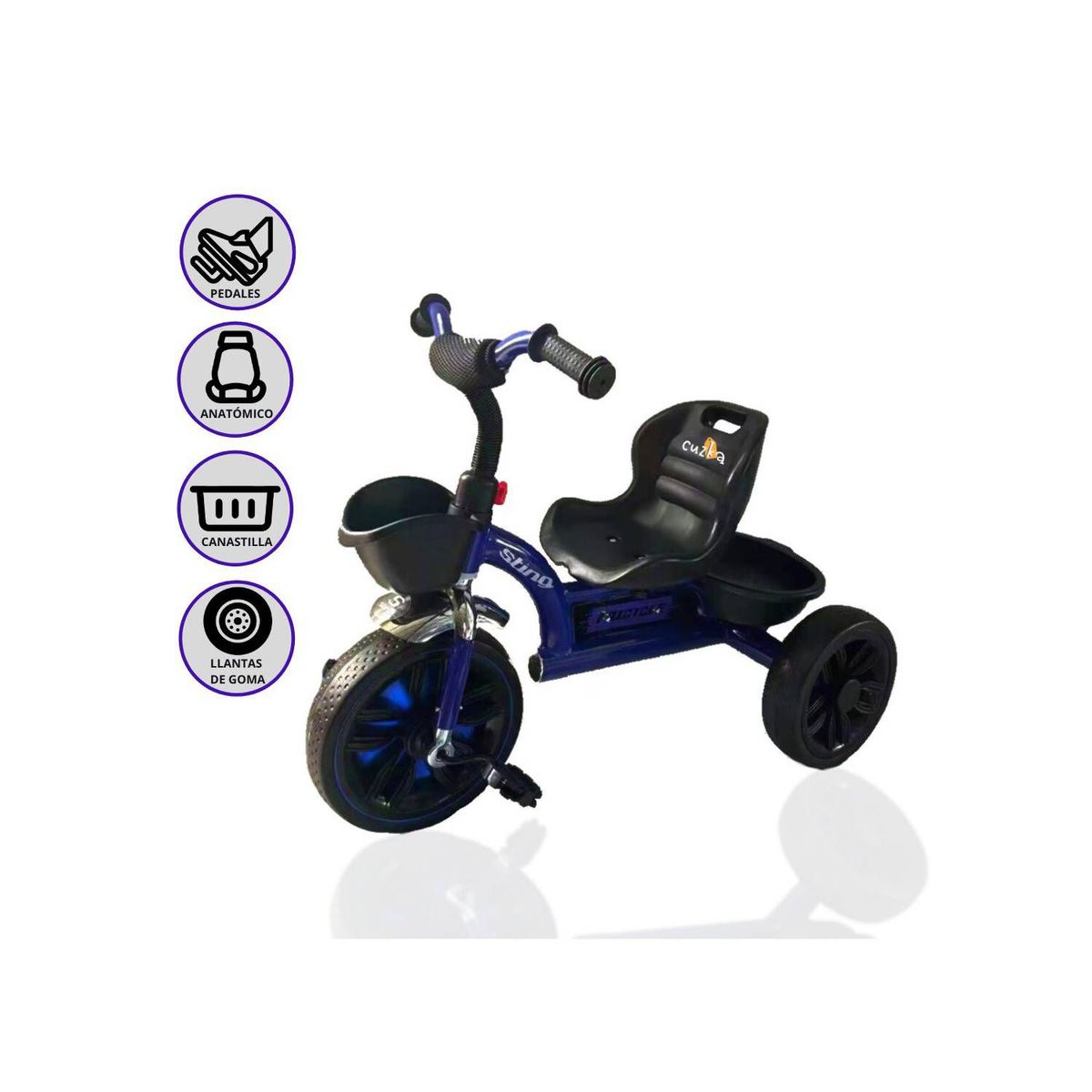 POWER KIDS - Triciclo Chavo TRICYCLE blue