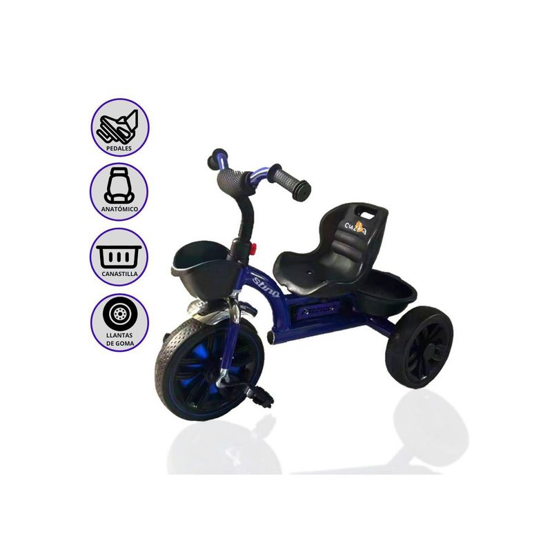 POWER KIDS - Triciclo Chavo TRICYCLE blue