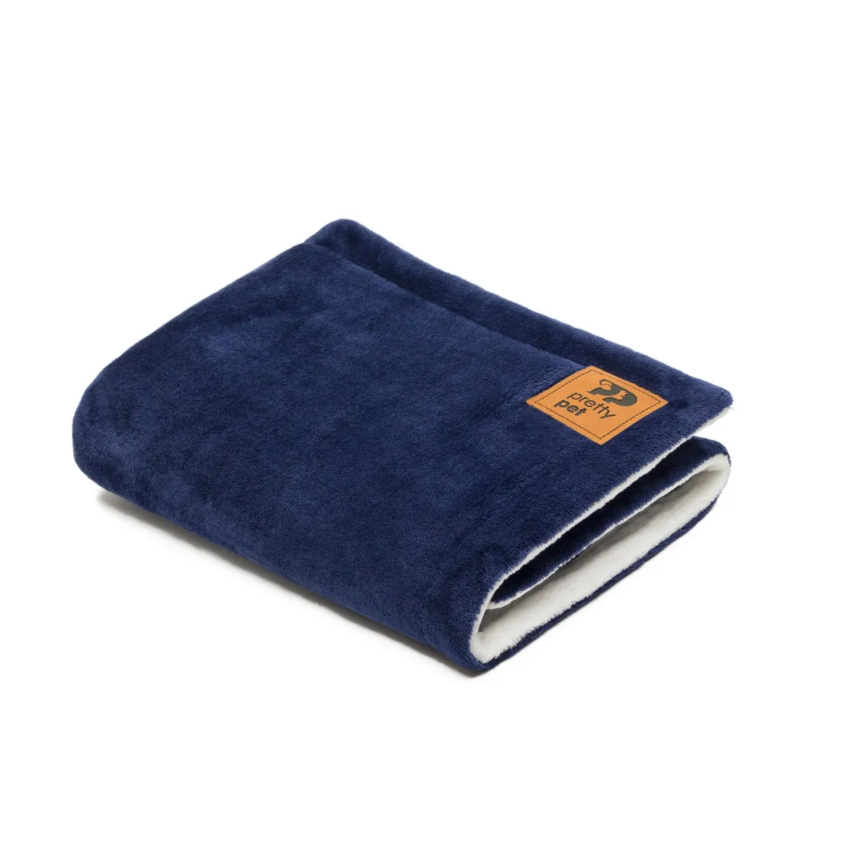 PRETTYPETS - MANTA FELPA HIPOALERGÉNICA AZUL  TALLA M  PARA MASCOTAS