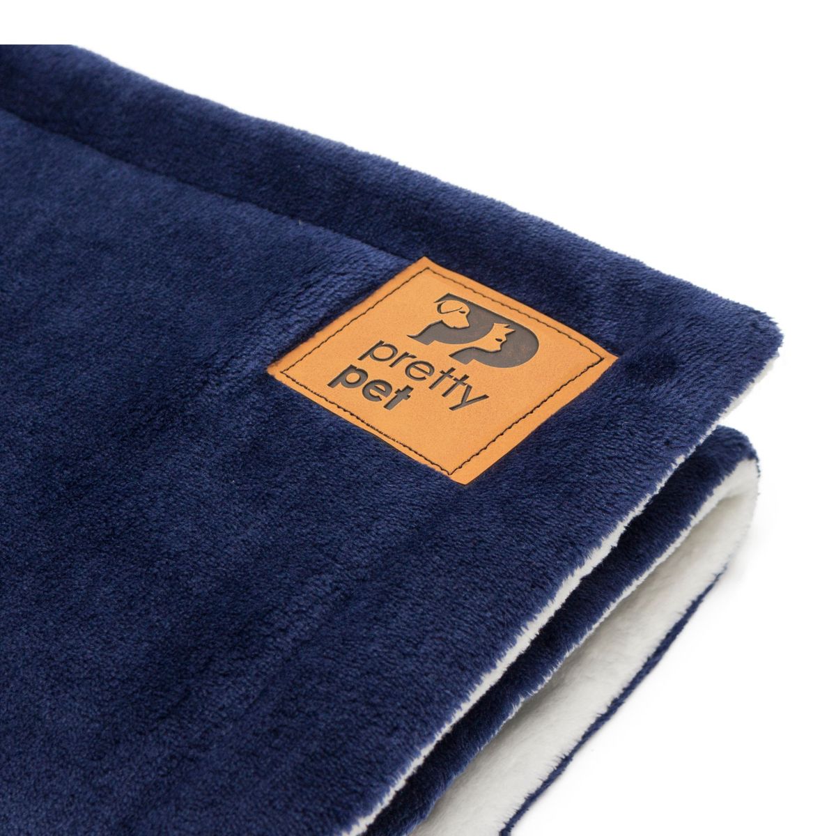 PRETTYPETS - MANTA FELPA HIPOALERGÉNICA AZUL  TALLA M  PARA MASCOTAS