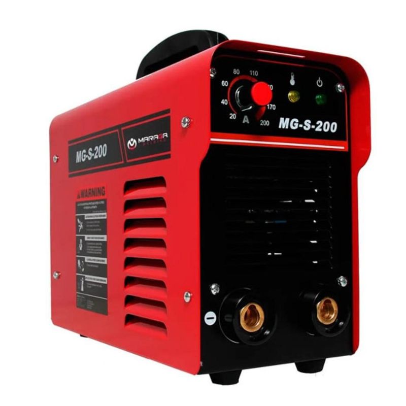 MARAGA - Inversora Soldadora Spider - Electrodo 200 Amps & TIG (Raspado) Monofasica 220Volts (Inc. Portaelectrodo y Pinza a Tierra)
