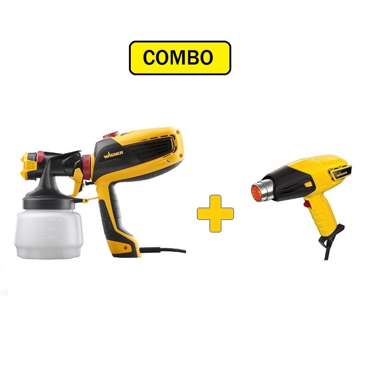 WAGNER - Combo Pistola para Pintar FLEXIO 3000 +  Pistola de Calor FURNO 300