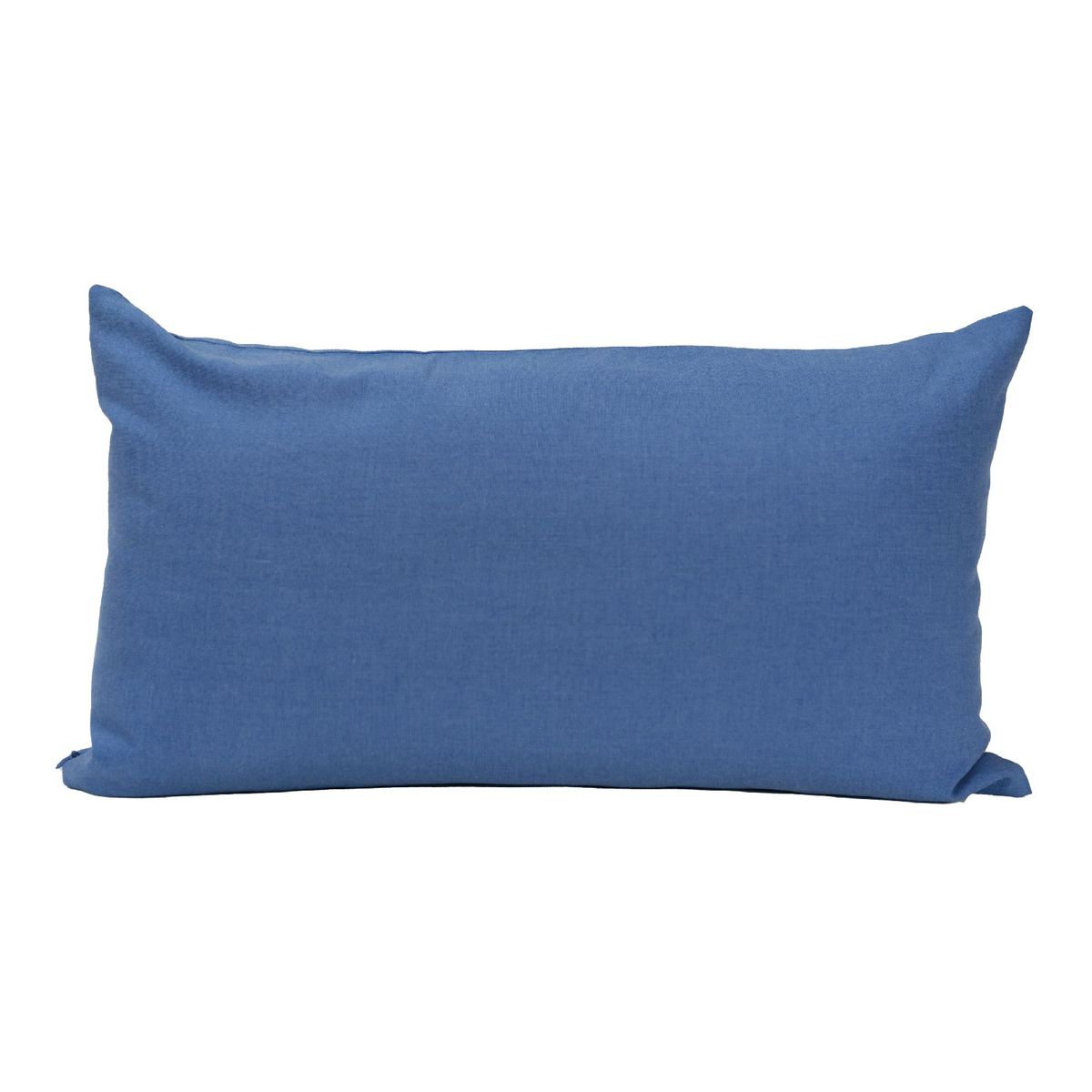 NIENNA HOME - Cojín Rectangular De Lino Color Azul Acero Con Relleno Incluido